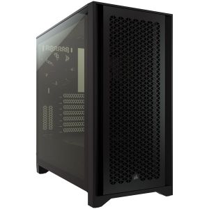Corsair 4000D Airflow Tempered Glass Mid-Tower, Black