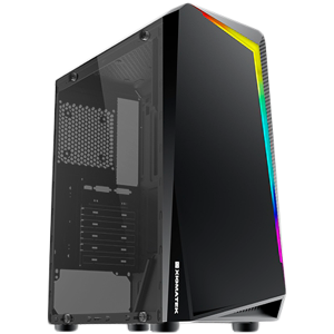 Xigmatek Vortex EN46171, ATX/M-ATX/Mini ITX, USB3.0x1+USB2.0x2, Rainbow LED Front Panel, Left Tempered Glass, Rear SYNC XCR120 Fan