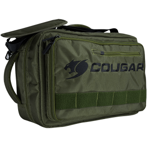COUGAR Fortress X, Green Backpack, Shockproof anti-vibration structure, Multi-layered and multi-functional structure, Padded back panel and hide-able hip belt, Dual use: Backpack and shoulder bag