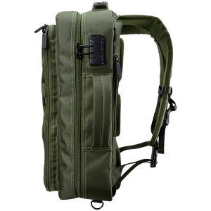 COUGAR Fortress X, Green Backpack, Shockproof anti-vibration structure, Multi-layered and multi-functional structure, Padded back panel and hide-able hip belt, Dual use: Backpack and shoulder bag