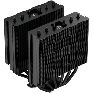 DeepCool AG620 BK ARGB, CPU Air Cooler, 2x120mm ARGB PWM Fan, TDP 260W, 6 Heatpipes, LGA2066/2011-v3/2011/1700/1200/115x, AMD AM5/AM4, 129x136x157 mm(LxWxH), 2Y, R-AG620-BKANMN-G-2