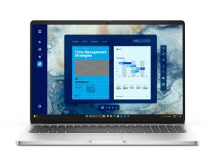 Лаптоп Dell Pro 16 PC16250, Intel Ultra 7 255U (12 TOPS NPU, 12 cores, up to 5.2 GHz), 16" FHD+(1920x1200) 300nits AG, 32 GB: 1x32 GB, DDR5, 5600 MT/s, 1 TB SSD, Intel Graphics, FHD HDR IR Cam and Mic, Wi-Fi 6E, FPR, Backlit Kb, Win11 Pro, Platinum silver