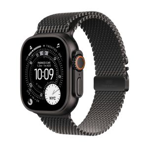 Часовник Apple Watch Ultra 3 Cellular 49mm Black Titanium Case with Black Titanium Milanese Loop - Large