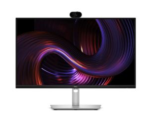 Монитор Dell P2726DEV, 27" Webcam Monitor, IPS Anti-Glare, 5ms, 100 Hz, 1500:1, 350 cd/m2, QHD 2560x1440, 99% sRGB, HDMI, Display Port, USB-C Hub, RJ45, Webcam, KVM Switch, PD 90W, Height Adjustable, Pivot, Swivel, Tilt, Black