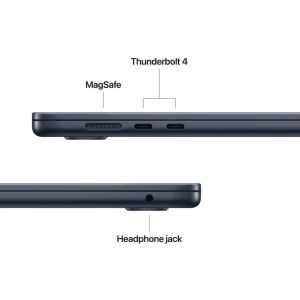 Лаптоп Apple MacBook Air 15.3: Apple M5 chip with 10-core CPU and 10-core GPU, 16GB, 512GB SSD - Midnight