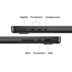 Лаптоп Apple 14-inch MacBook Pro: Apple M5 Pro chip with 18-core CPU and 20-core GPU, 24GB, 2TB SSD - Space Black