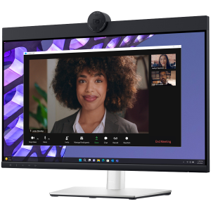 Monitor DELL P2424HEB Video Conferencing 24", 1920x1080 FHD, IPS Antiglare, 16:9, 1000:1, 250 cd/m2, 8ms/5ms, 178/178, 2xDP, HDMI, 2xUSB-C (DP/PD), USB-B, 3xUSB-A, RJ-45, Audio line out, 2x5W Speaker, Cam, Mic, Tilt, Swivel, Pivot, Height Adjust, 3Y