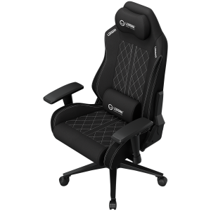 LORGAR CHA41, Ergonomic Gaming Chair Advanced, premium anti-stain fabric, Black/white