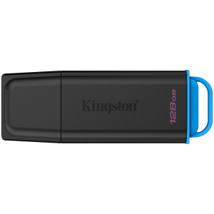KINGSTON 128GB Portable USB 3.2 Gen 1 DataTraveler Exodia Black/Blue