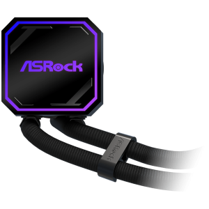 Asrock Pro 240 ARGB, AiO liquid cooler, 240 mm radiator, AM5, AM4, LGA1851, LGA1700, 90-APRA36-BAAGA6, Black, 6Y