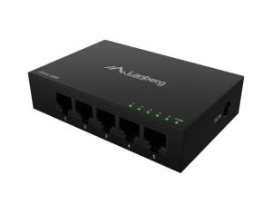 Комутатор Lanberg switch DSM1-1005 5-port, 1GB/s 12V Metal case