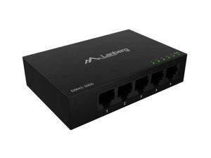 Комутатор Lanberg switch DSM1-1005 5-port, 1GB/s 12V Metal case