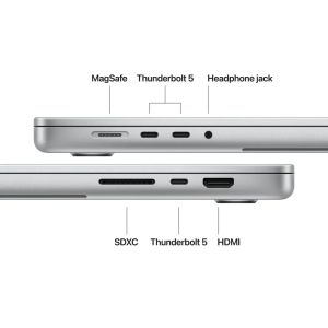 Лаптоп Apple 16-inch MacBook Pro: Apple M5 Pro chip with 18-core CPU and 20-core GPU, 48GB, 1TB SSD - Silver