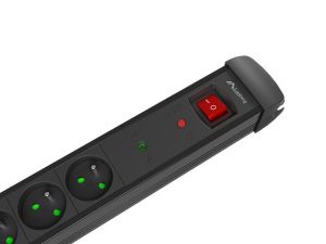 Разклонител Lanberg Surge Protector SP1 5M 5 x French Outlets Black