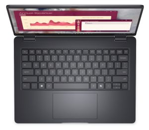 Лаптоп Dell Pro 14 PC14250, Intel Core 5 120U (10 cores, up to 5.0 GHz), 14" FHD+(1920x1200) IPS, 300nits AG, 16 GB: 1 x 16 GB, DDR5, 5200 MT/s, 512 GB SSD, Intel graphics, FHD HDR IR Cam and Mic, Wi-Fi 6E, FPR, Backlit Kb, Win 11 pro, Magnetite, 3Y PS