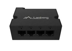 Аксесоар Lanberg Switch POE Extender DIN-GE4-BT-90W 1 x IN 3 x OUT Gigabit Ethernet DIN Rail BT 90W Metal Clips
