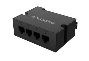 Аксесоар Lanberg Switch POE Extender DIN-GE4-BT-90W 1 x IN 3 x OUT Gigabit Ethernet DIN Rail BT 90W Metal Clips
