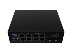 Комутатор Lanberg Switch ILGE-8P-2S-120 POE 4 x BT 4 x AT 2 x SFP DIN Unmanagment Gigabit Ethernet