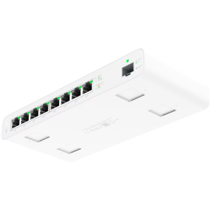 Ubiquity Switch (8) GbE RJ45 ports with 27V passive PoE output,1 SFP port