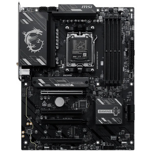 MSI B850 GAMING PRO WIFI6E, ATX, Socket AM5, 4x DDR5 Dual Channel up to 8200(OC)MHz, 4x PCIe x16 slot, 2x M.2 slot, 4x USB 5Gbps, 3x USB 10Gbps, 1x USB 10Gbps Type-C, HDMI, DP, 7.1 HD Audio, 2.5G LAN, WiFI 6E, BT, 3Y