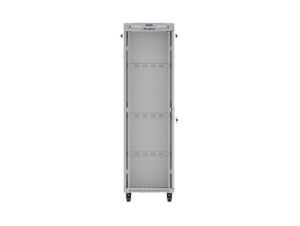 Комуникационен шкаф Lanberg Rack Cabinet 19" Free-Standing 42U/600X600 (FlAT Pack) With Glass Door LCD Grey V2