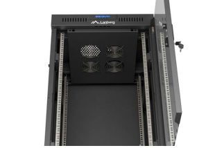Комуникационен шкаф Lanberg Rack Cabinet 19" Free-Standing 22U/600X600 (FlAT Pack) With Glass Door LCD Black V2