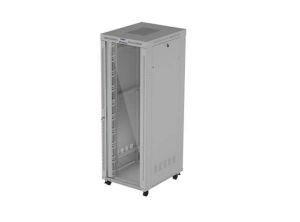 Комуникационен шкаф Lanberg Rack Cabinet 19" Free-Standing 47U/800X1000 (FlAT Pack) With Glass Door LCD Grey V2