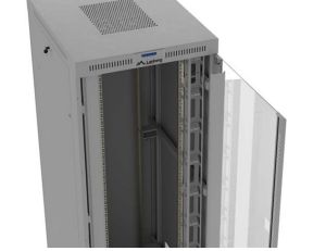 Комуникационен шкаф Lanberg Rack Cabinet 19" Free-Standing 47U/800X1000 (FlAT Pack) With Glass Door LCD Grey V2