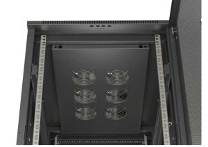 Комуникационен шкаф Lanberg Rack Cabinet 19" Free-Standing 22U/600X1000 (FlAT Pack) With Mesh Door Black