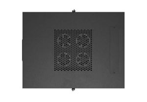Комуникационен шкаф Lanberg Rack Cabinet 19" Free-Standing 24U/600X800 (FlAT Pack) With Glass Door LCD Black V2
