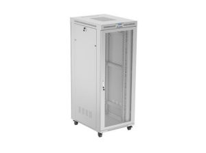 Комуникационен шкаф Lanberg Rack Cabinet 19" Free-Standing 42U/800X1000 (FlAT Pack) With Mesh Door LCD Grey