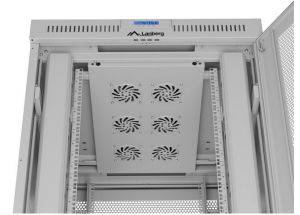Комуникационен шкаф Lanberg Rack Cabinet 19" Free-Standing 42U/800X1000 (FlAT Pack) With Mesh Door LCD Grey