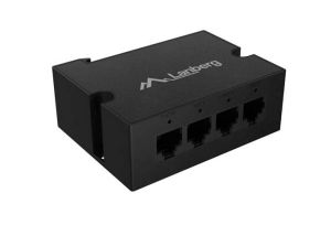 Аксесоар Lanberg Switch POE Extender DIN-FE4-AT-30W 1 x IN 3 x OUT Fast Ethernet DIN Rail AT 30W Metal Clips