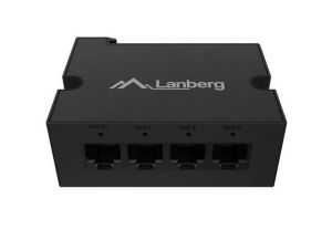 Аксесоар Lanberg Switch POE Extender DIN-FE4-AT-30W 1 x IN 3 x OUT Fast Ethernet DIN Rail AT 30W Metal Clips
