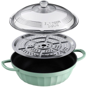 BUYDEEM Cast Aluminum Nonstick Multi  function pot 3,8L, model CP181, color Cozy Greenish