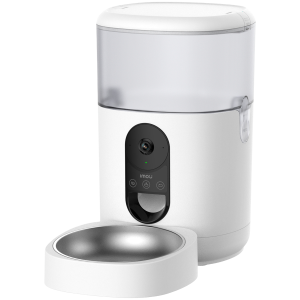 Imou Smart Pet Feeder, 360 panoramic view, 2.5K HD image, smart dispensing, pet and eating detection, built-in mic and speaker, battery mode 3x 1.5V D-size