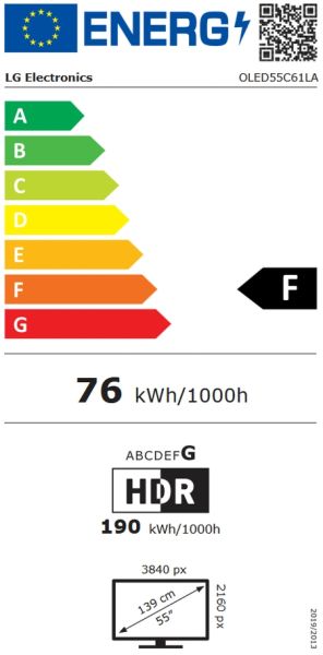 Телевизор LG OLED55C61LA, 55" OLED evo, 4K (3840 x 2160), DVB-C/T2/S2, Alpha 11 AI 4K Gen3, 120Hz Native (VRR 165Hz), ThinQ AI, HDR10, NVIDIA G-SYNC, AMD FreeSync, Dolby Vision, Dolby Atmos, AI Agent, Wi-Fi 6E, Bluetooth, eARC (HDMI 2), USB, Airplay 2, CI