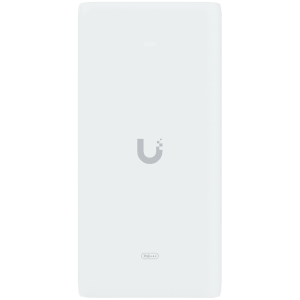 Ubiquiti UniFi 10G PoE+++ Adapter (90W), can power UniFi PoE+++ devices, reduce dependency on PoE switch power, and provide a Multi-Gigabit LAN connection, Contains RJ45 data input, AC cable with earth ground, and PoE+++ output