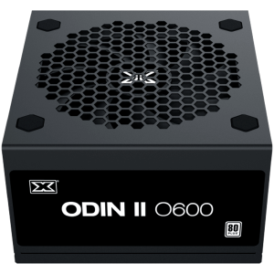 Xigmatek Odin II 600W (Black, AC 230V, DF APFC, Black Cable, 80PLUS, 120mm Fan, EU Power Cord, Color Box)