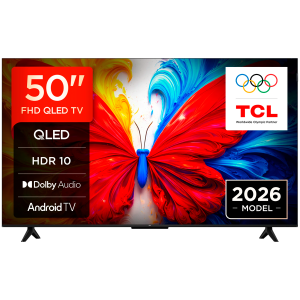 50-inch QLED TV, HDR 10, Multiple Viewing Mode, Dolby Audio, Android TV