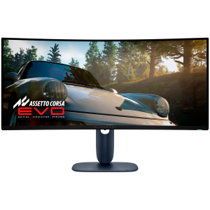 Monitor LED Alienware AW3425DW 34.2", 3440x1440, UW-QHD, 240Hz, QD-OLED AG, 21:9, 1.5m:1, 250 cd/m2 / 1000 cd/m2, 0.03ms GTG, 178/178, 99.3% DCI-P3, DP, 2xHDMI, 1xUSB-B, 1xUSB-A, 1xUSB-C (15W), T/S/H Adj (11cm), Curved (1800R),  True Black, 3Y