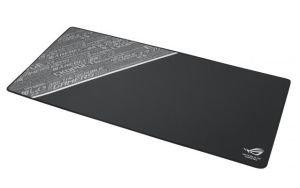 Подложка за мишка Asus ROG Sheath BLK LTD with extra-large, gaming-optimized cloth surface, anti-fraying stitched frame, and non-slip rubber base,Black