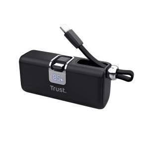 Външна батерия TRUST Pacto 5000 mAh Pocket Powerbank Black