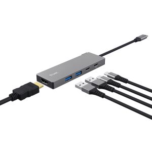 USB хъб TRUST Dalyx 5-IN-1 Multiport Hub