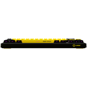 LORGAR KBP70MW, Wireless 65% Mechanical Gaming Keyboard Pro, Black/yellow, EN layout