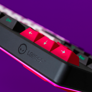 LORGAR KBP70MW, Wireless 65% Mechanical Gaming Keyboard Pro, Black/red, EN layout