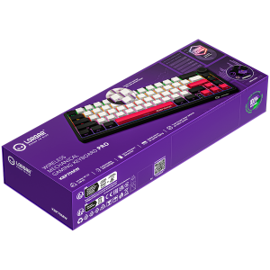 LORGAR KBP70MW, Wireless 65% Mechanical Gaming Keyboard Pro, Black/red, EN layout