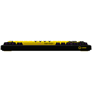 LORGAR KBP7075W, Wireless 75% Mechanical Gaming Keyboard Pro, Black/yellow, EN layout