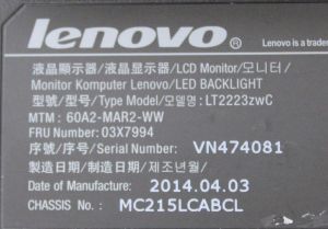 Lenovo ThinkVision LT2223zwC