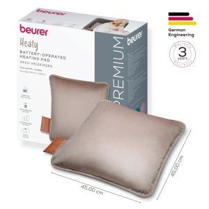 Термоподложка Beurer HK 77 Heaty smokey-taupe + Beurer KS 19 Pure White